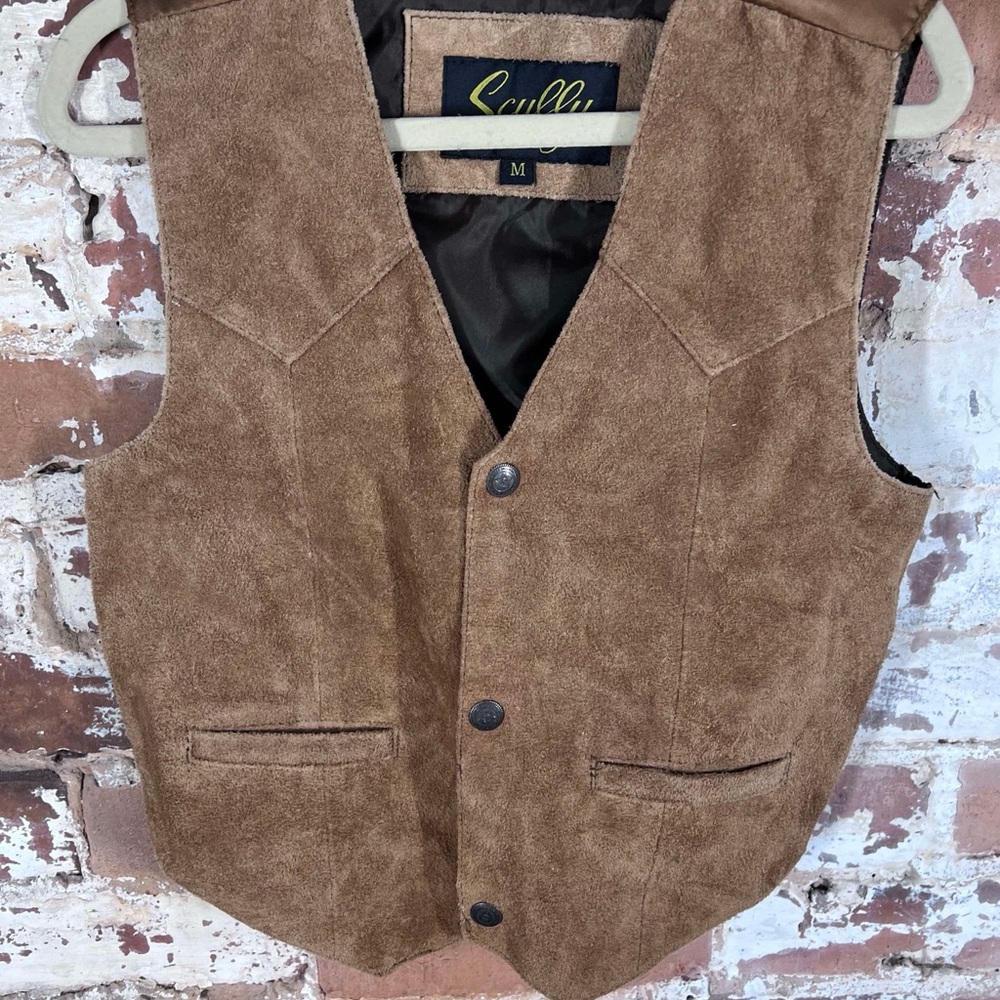 Scully Tan Suede Vest
